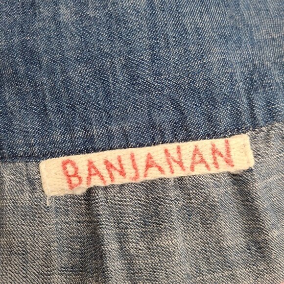 Banjanan Ornate Floral Embroidered Chambray Skirt - Picture 7 of 9